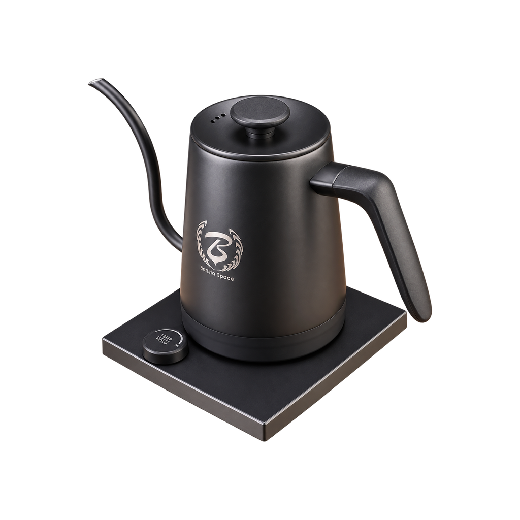 Barista Space 1 L Smart Temperature Controlled Electric Coffee Kettle — ; consistent elevated view, square transparent image