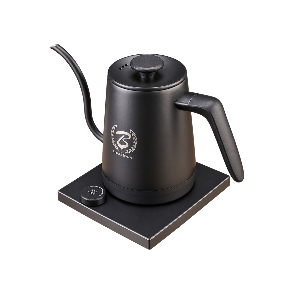 Barista Space 1 L Smart Temperature Controlled Electric Coffee Kettle — ; consistent elevated view, square transparent image
