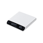 Normcore Pocket Coffee Scale V3 — White; consistent elevated view, square transparent image
