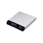 Normcore Pocket Coffee Scale V3 — Silver; consistent elevated view, square transparent image