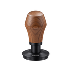 Normcore Spring-loaded Tamper V4 — Titanium PVD, Walnut / 51mm / Flat Base, Titanium PVD, Walnut / 51mm / Ripple Base, Titanium PVD, Walnut / 53.3mm / Flat Base, Titanium PVD, Walnut / 53.3mm / Ripple Base, Titanium PVD, Walnut / 58.5mm / Flat Base, Titanium PVD, Walnut / 58.5mm / Ripple Base, Titanium PVD, Walnut / 45.5mm / Flat Base, Titanium PVD, Walnut / 45.5mm / Ripple Base; consistent elevated view, square transparent image