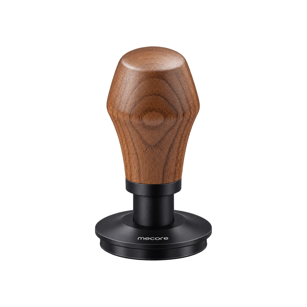 Normcore Spring-loaded Tamper V4 — Titanium PVD, Walnut / 51mm / Flat Base, Titanium PVD, Walnut / 51mm / Ripple Base, Titanium PVD, Walnut / 53.3mm / Flat Base, Titanium PVD, Walnut / 53.3mm / Ripple Base, Titanium PVD, Walnut / 58.5mm / Flat Base, Titanium PVD, Walnut / 58.5mm / Ripple Base, Titanium PVD, Walnut / 45.5mm / Flat Base, Titanium PVD, Walnut / 45.5mm / Ripple Base; consistent elevated view, square transparent image