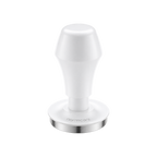 Normcore Spring-loaded Tamper V4 Teflon White — ; consistent elevated view, square transparent image