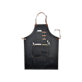 Barista Space Apron — ; consistent elevated view, square transparent image