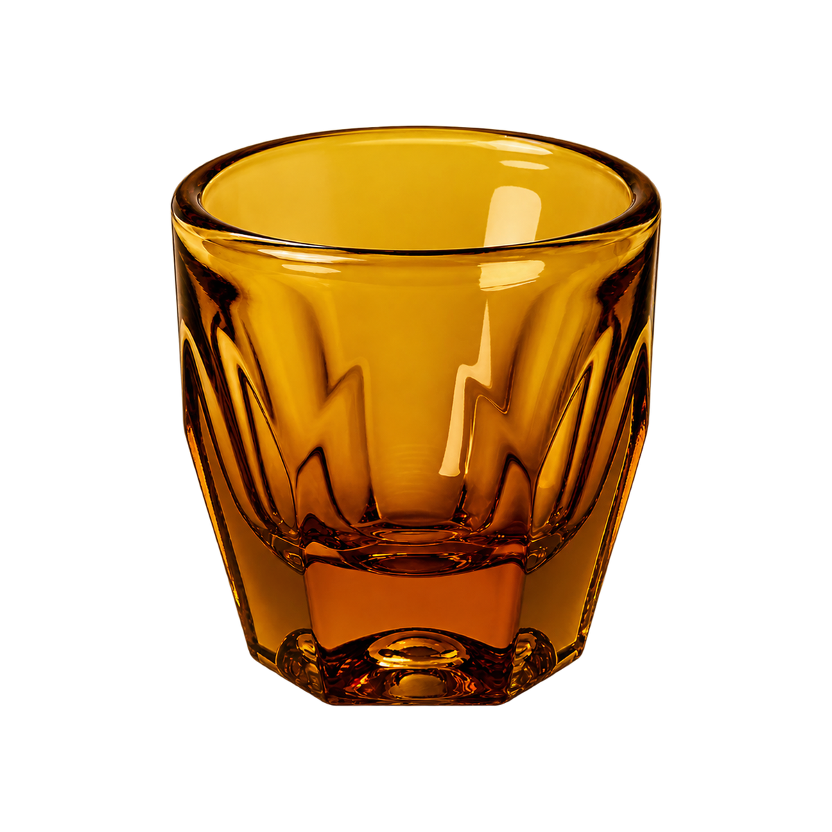 NotNeutral Vero Cortado Glass - Set of 2 pcs — Amber; consistent elevated view, square transparent image
