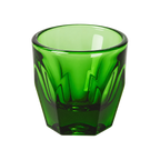 NotNeutral Vero Cortado Glass - Set of 2 pcs — Emerald Green; consistent elevated view, square transparent image