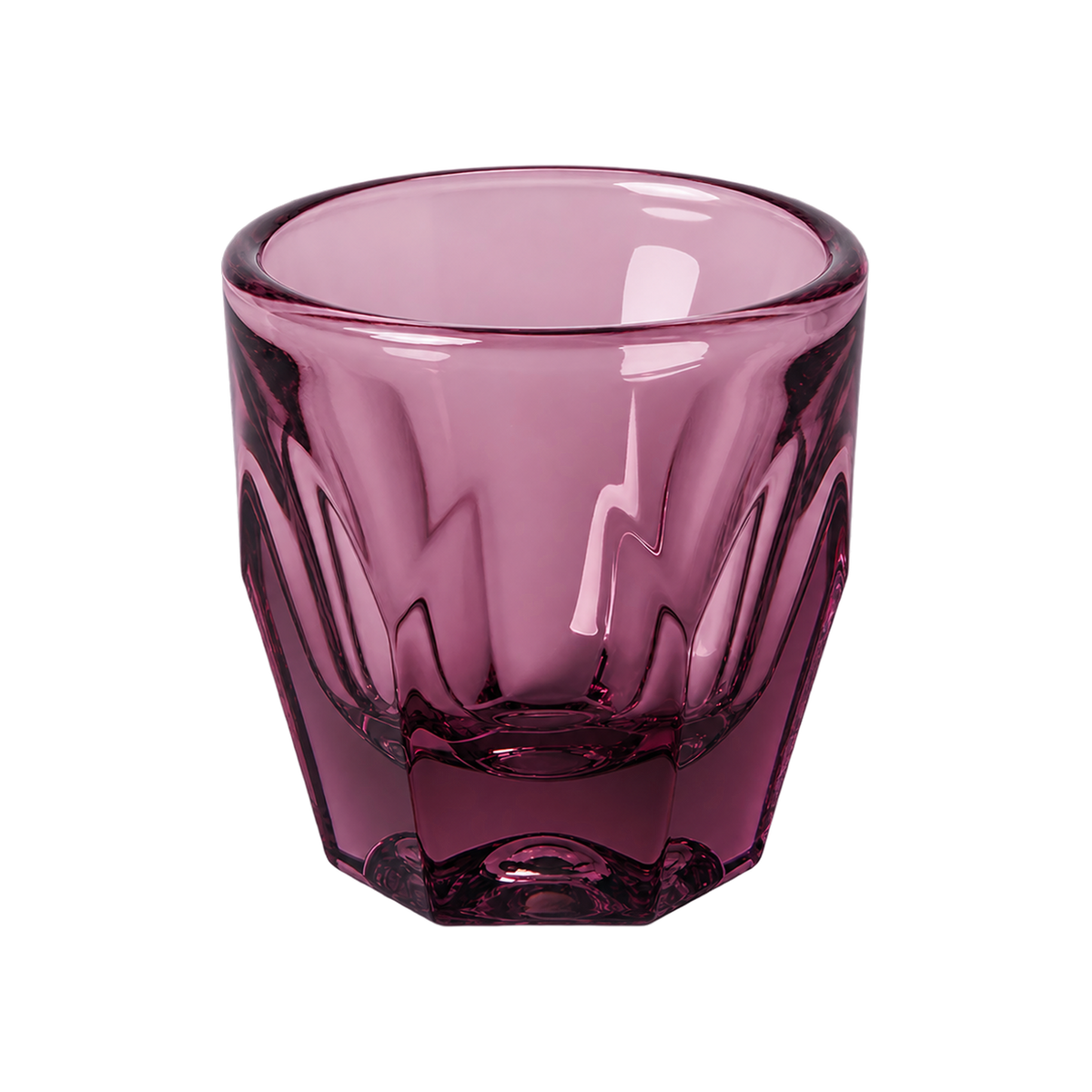 NotNeutral Vero Cortado Glass - Set of 2 pcs — Amethyst; consistent elevated view, square transparent image