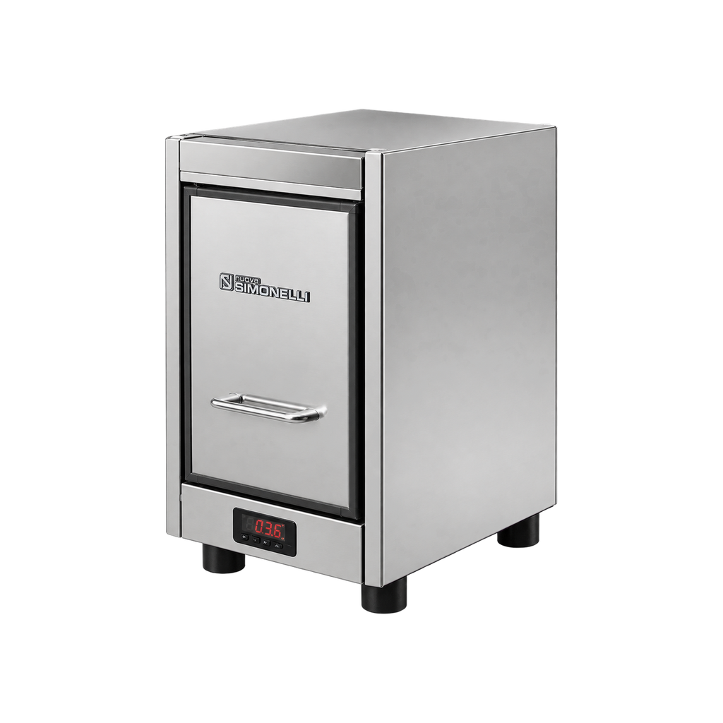 Nuova Simonelli Prontofrigo Fridge — Stainless Steel; consistent elevated view, square transparent image