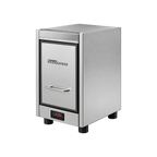 Nuova Simonelli Prontofrigo Fridge — Stainless Steel; consistent elevated view, square transparent image
