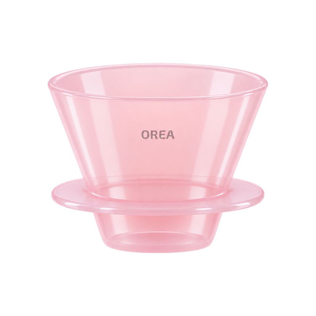 Orea O1 Brewer — Standard / Creamy Pink; consistent elevated view, square transparent image