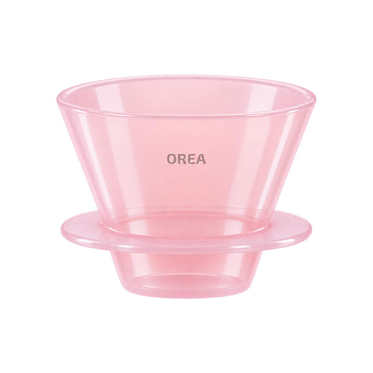 Orea O1 Brewer — Standard / Creamy Pink; consistent elevated view, square transparent image