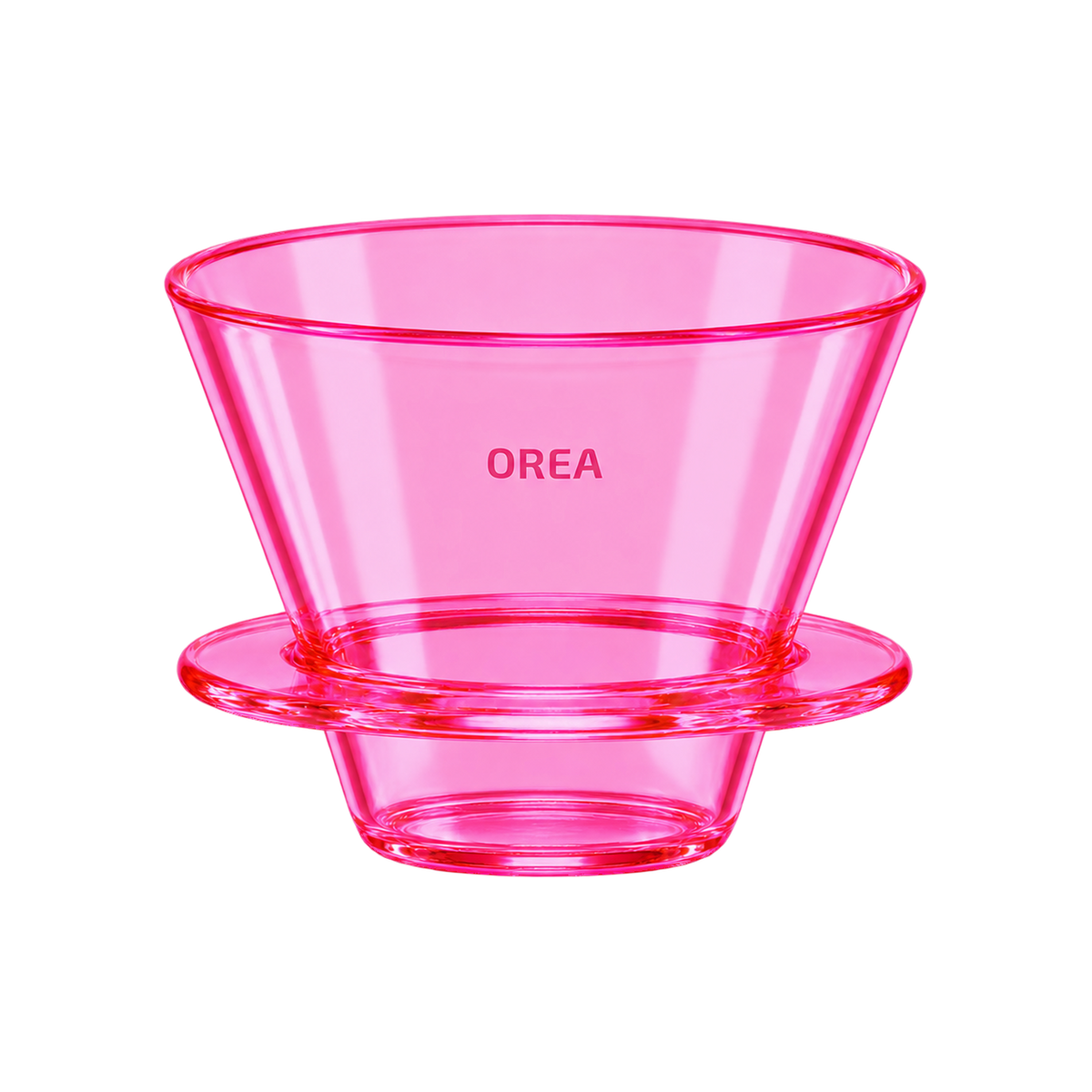 Orea O1 Brewer — Standard / Neon Pink; consistent elevated view, square transparent image