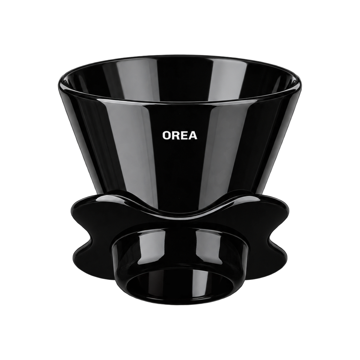 Orea O2 Brewer — Darth Black; consistent elevated view, square transparent image