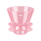 Orea O2 Brewer — Creamy Pink; consistent elevated view, square transparent image