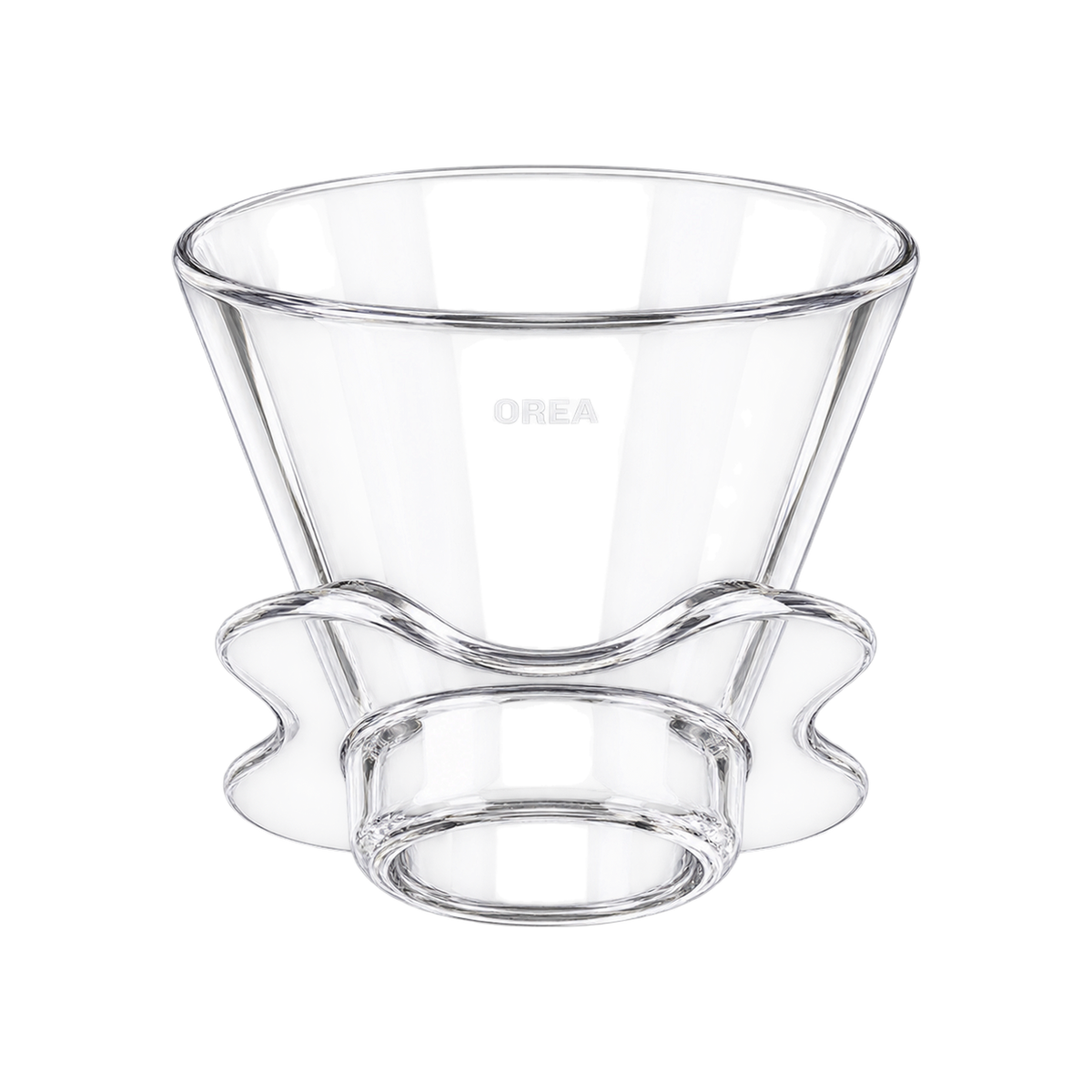 Orea O2 Brewer — Clear; consistent elevated view, square transparent image