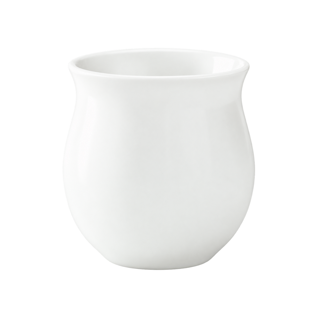 Origami Pinot Flavor Cup — White; consistent elevated view, square transparent image