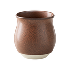 Origami Pinot Flavor Cup — Brown & White; consistent elevated view, square transparent image