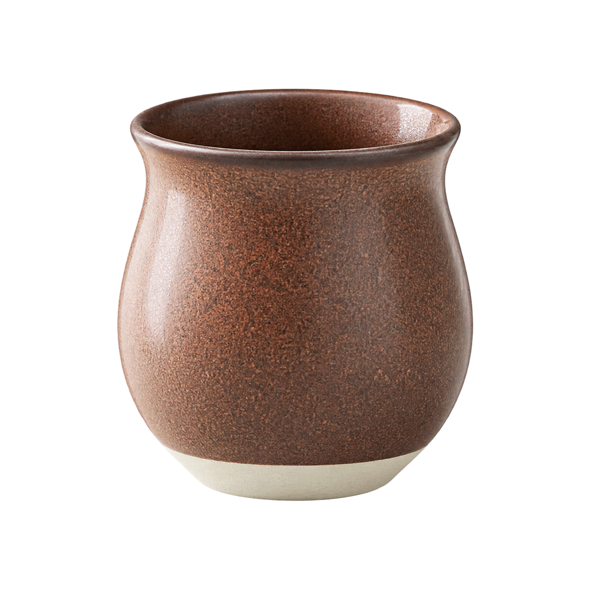 Origami Pinot Flavor Cup — Brown & White; consistent elevated view, square transparent image