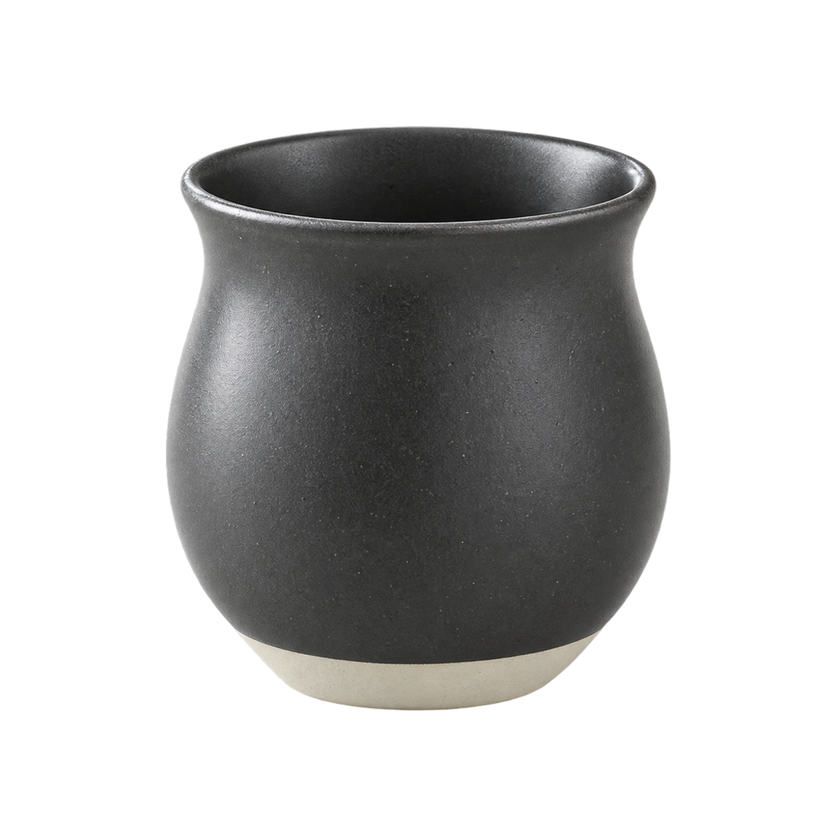 Origami Pinot Flavor Cup — Black & White; consistent elevated view, square transparent image