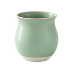 Origami Pinot Flavor Cup — Green & White; consistent elevated view, square transparent image