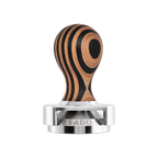 Pesado Tamper w/ Depth Adjuster 58.5mm — Raya; consistent elevated view, square transparent image