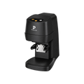 Precise Automatic Coffee Tamper — Black; consistent elevated view, square transparent image