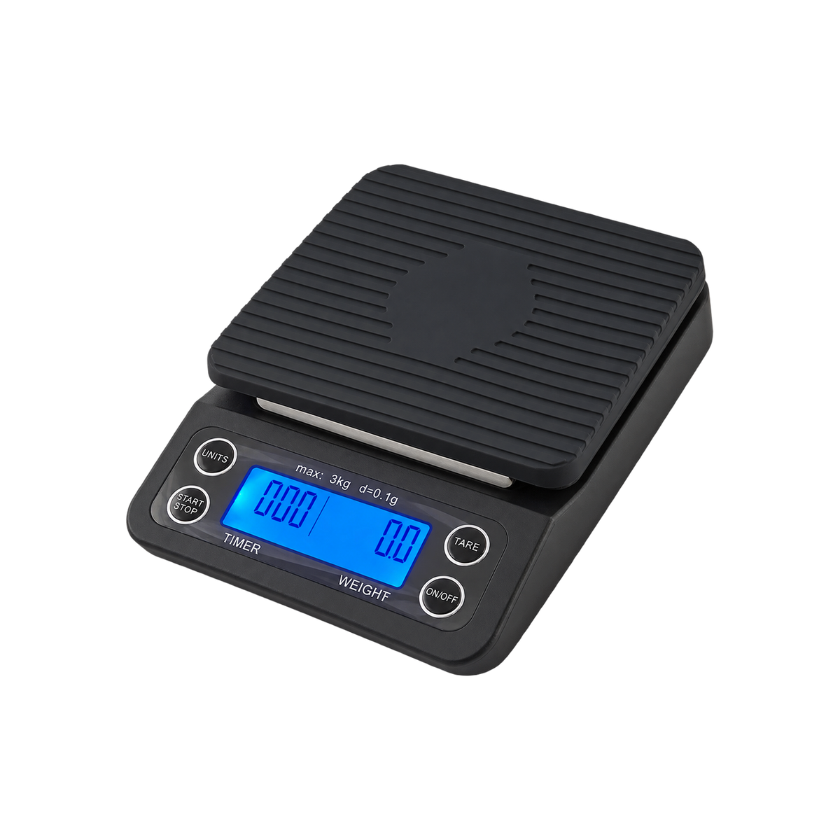 Precise Max Scale 3 kg - 0.1 Accuracy — Default Title; consistent elevated view, square transparent image