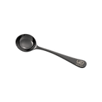 Barista Space Cupping Spoon — Black; consistent elevated view, square transparent image
