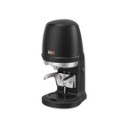 PUQ Press Automatic Coffee Tamper - Q — Black; consistent elevated view, square transparent image