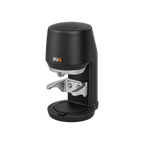 Puqpress Mini Gen 6 Automatic Tamper — Black; consistent elevated view, square transparent image