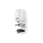 Puqpress Mini Gen 6 Automatic Tamper — White; consistent elevated view, square transparent image