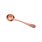 Barista Space Cupping Spoon — Rose Golden; consistent elevated view, square transparent image