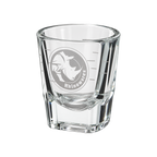 Rhino Coffee Gear Espresso Shot Glass 2oz/60ml — Standard; consistent elevated view, square transparent image