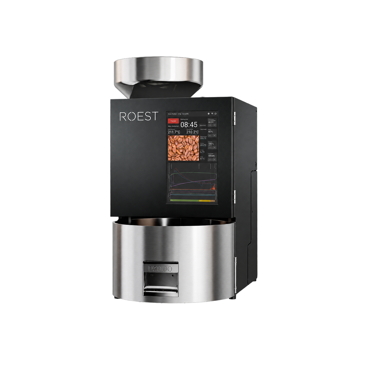Roest P3000 – 3 kg Automated Production Roaster — Default Title; consistent elevated view, square transparent image