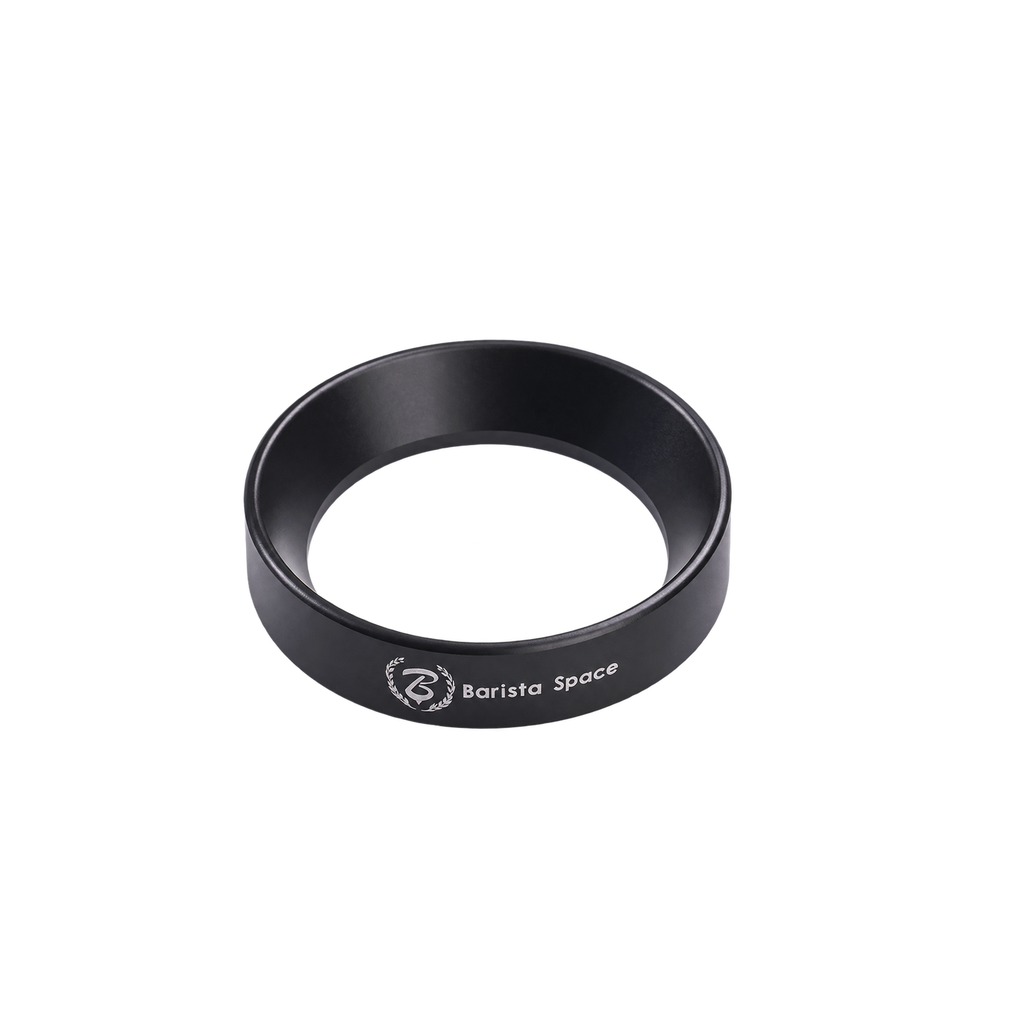 Barista Space Magnetic Dosing Funnel — 58mm Grey; consistent elevated view, square transparent image