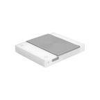 Timemore Basic 2.0 Electronic Espresso Scale with Timer — White; consistent elevated view, square transparent image