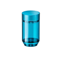 Tricolate Coffee Brewer — Aqua Blue; consistent elevated view, square transparent image