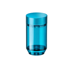 Tricolate Coffee Brewer — Aqua Blue; consistent elevated view, square transparent image