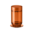 Tricolate Coffee Brewer — Amber; consistent elevated view, square transparent image