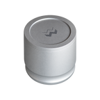 Weber Workshops Blind Shaker — Silver; consistent elevated view, square transparent image