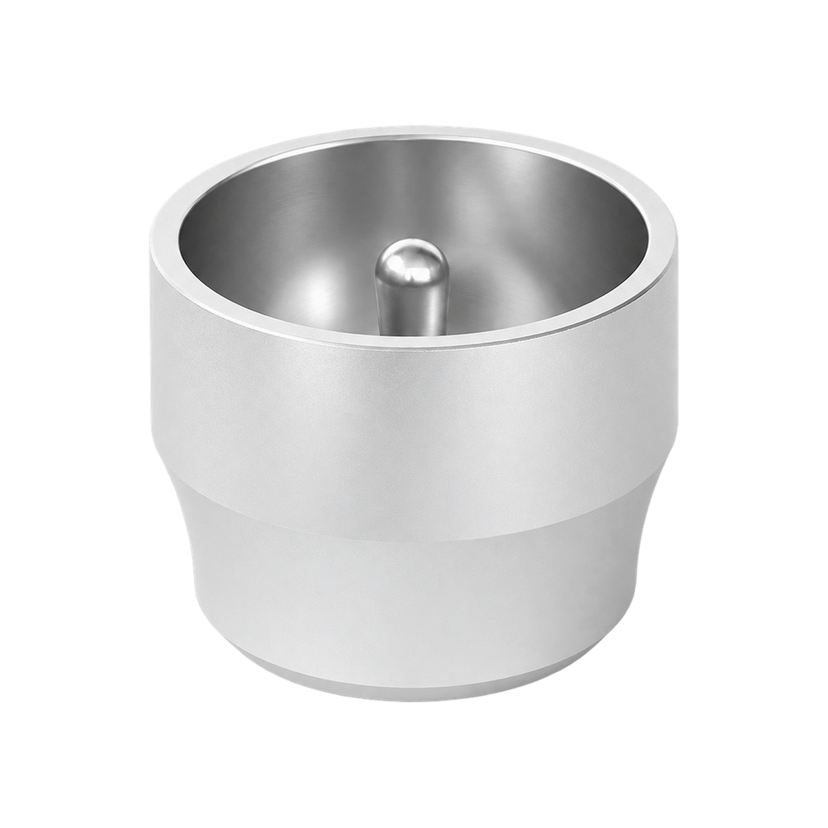 Weber Workshops Blind Tumbler — Silver; consistent elevated view, square transparent image