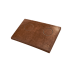 Weber Workshops Leather Tamping Mat — Natural; consistent elevated view, square transparent image