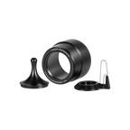 Weber Workshops Magic Tumbler — Onyx (Black); consistent elevated view, square transparent image