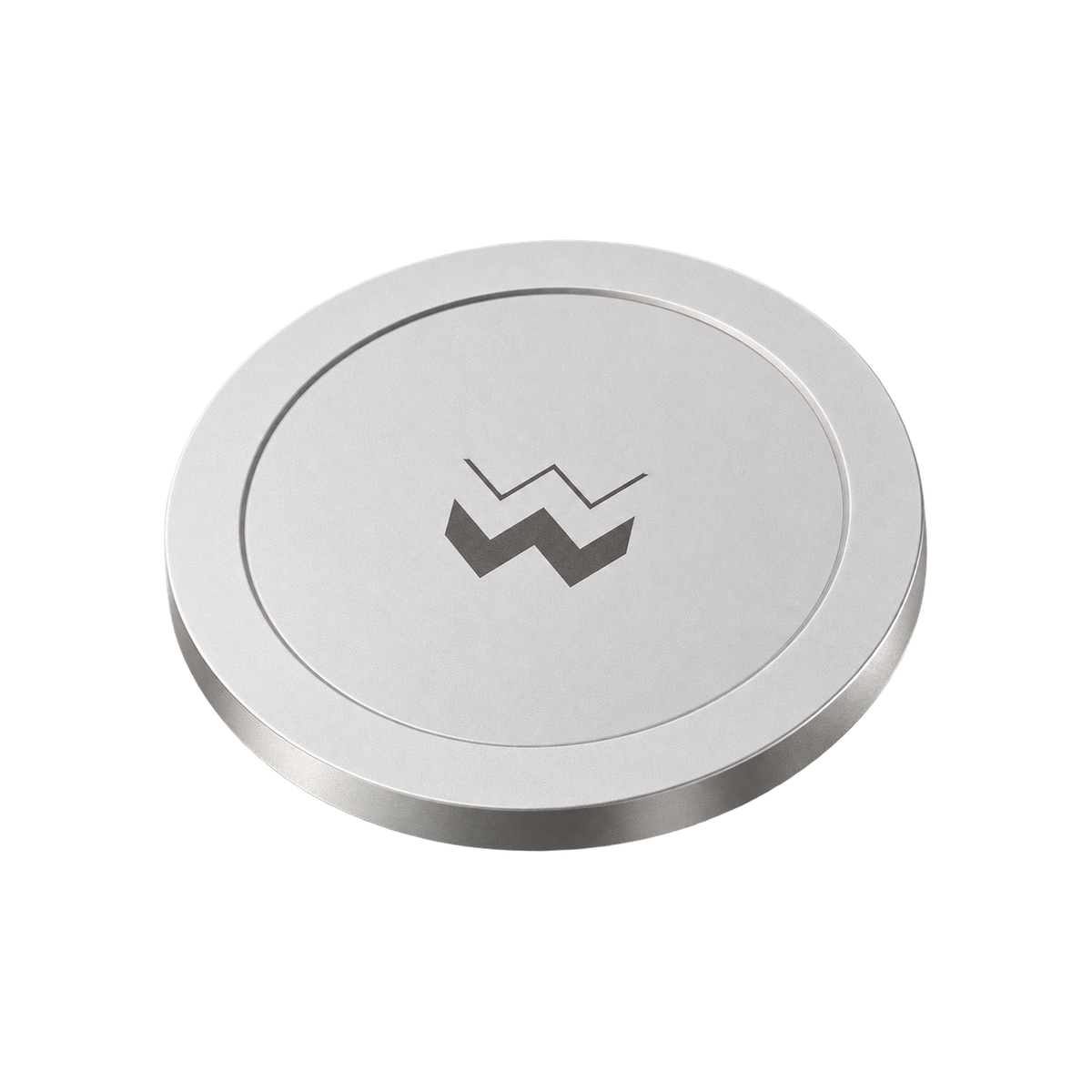 Weber Workshops Magic Tumbler Lid — Silver; consistent elevated view, square transparent image
