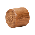 Weber Workshops Really Nice Tamper Wooden Handle — Teak; consistent elevated view, square transparent image