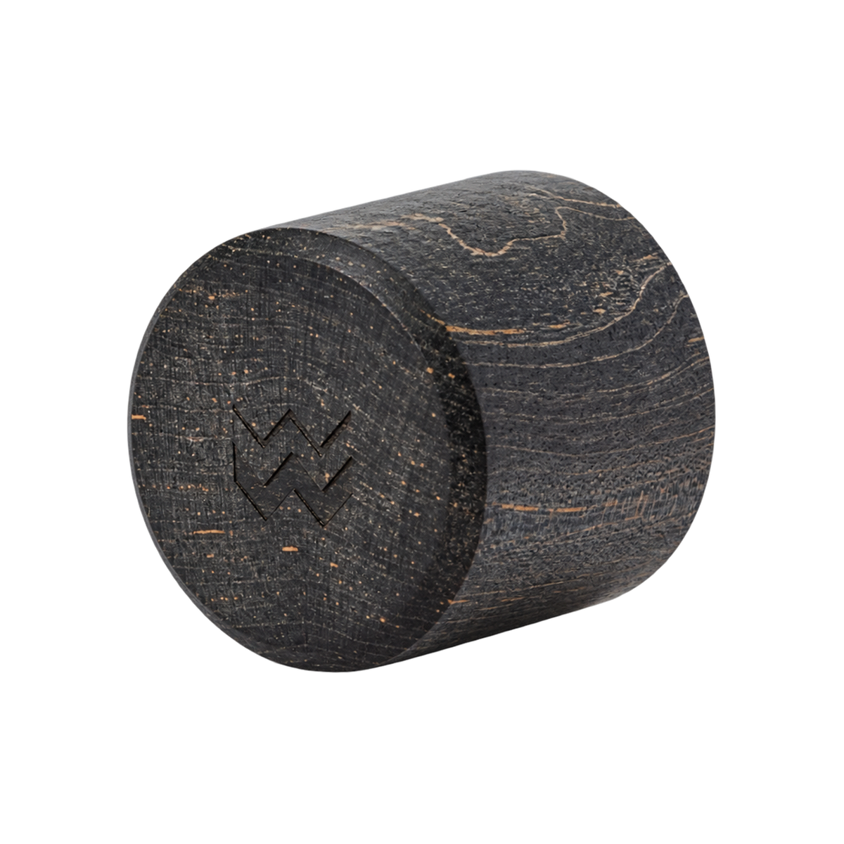 Weber Workshops Really Nice Tamper Wooden Handle — Onyx Black; consistent elevated view, square transparent image