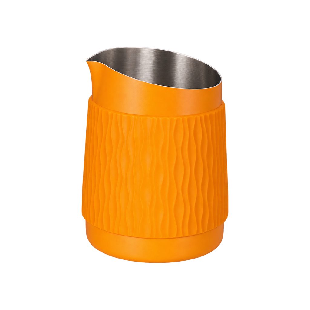 WPM #06 Round Spout Pitcher - Handleless Limited Edition — Osafe Orange; consistent elevated view, square transparent image