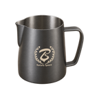 Barista Space Pitcher 350ml — San Black; consistent elevated angle, square transparent image