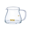 WPM Glass Coffee Pot 350ml — Glass; consistent elevated view, square transparent image