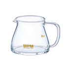 WPM Glass Coffee Pot 350ml — Glass; consistent elevated view, square transparent image